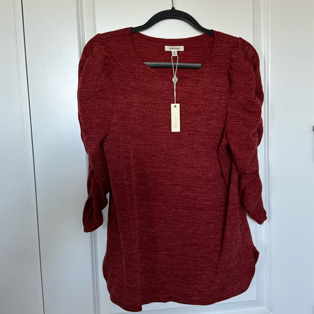 NWT-Max Studio 3/4 Sleeve Top